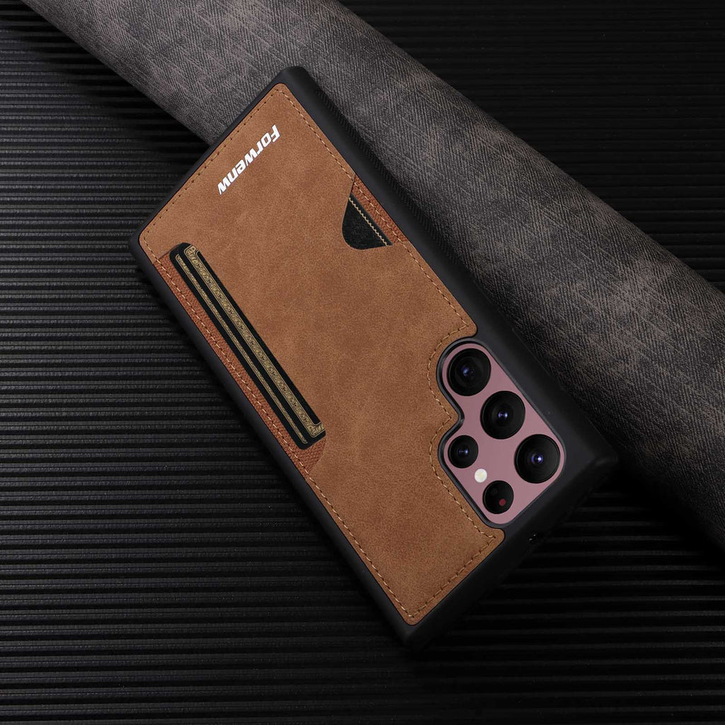 KIRJYSS Samsung Leather Phone Case