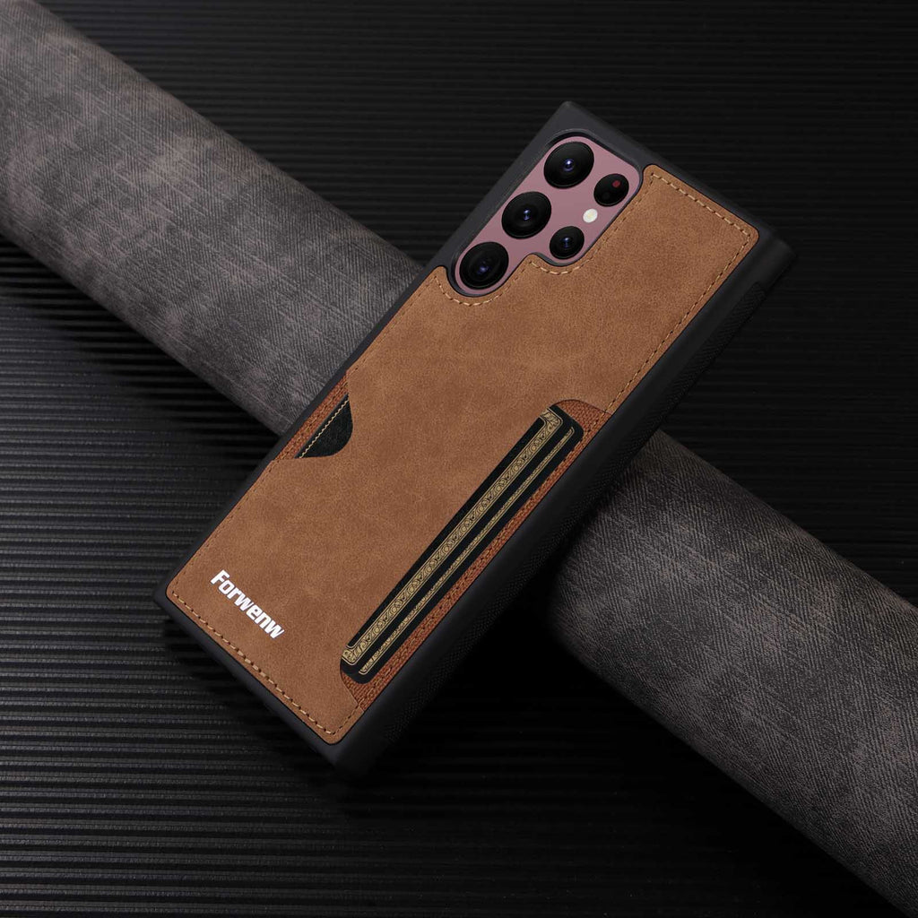 KIRJYSS Samsung Leather Phone Case