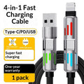 KIRJYSS 4-in-1 Fast Charging Cable (240W)