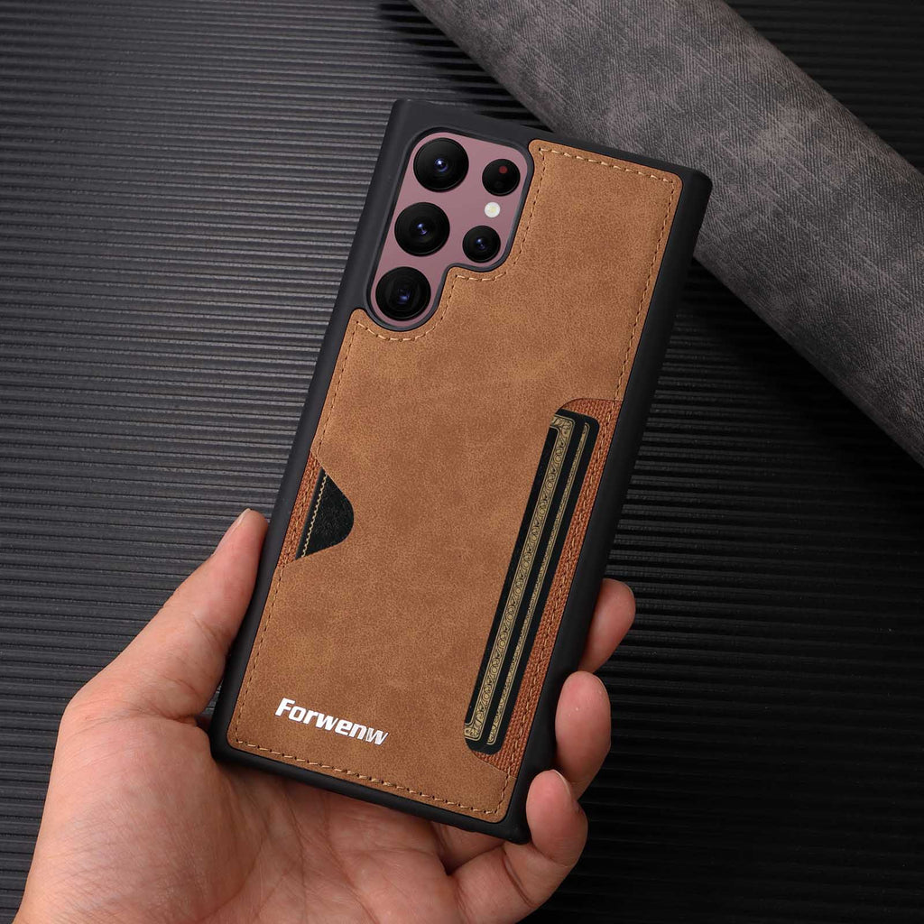 KIRJYSS Samsung Leather Phone Case