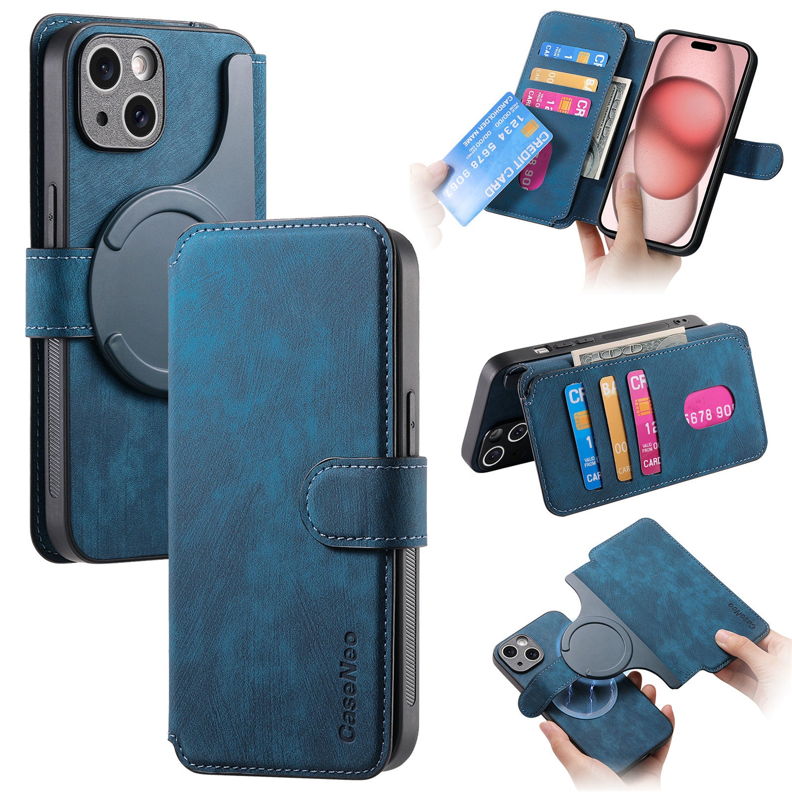 KIRJYSS Magnetic Separation Leather Mag-Case